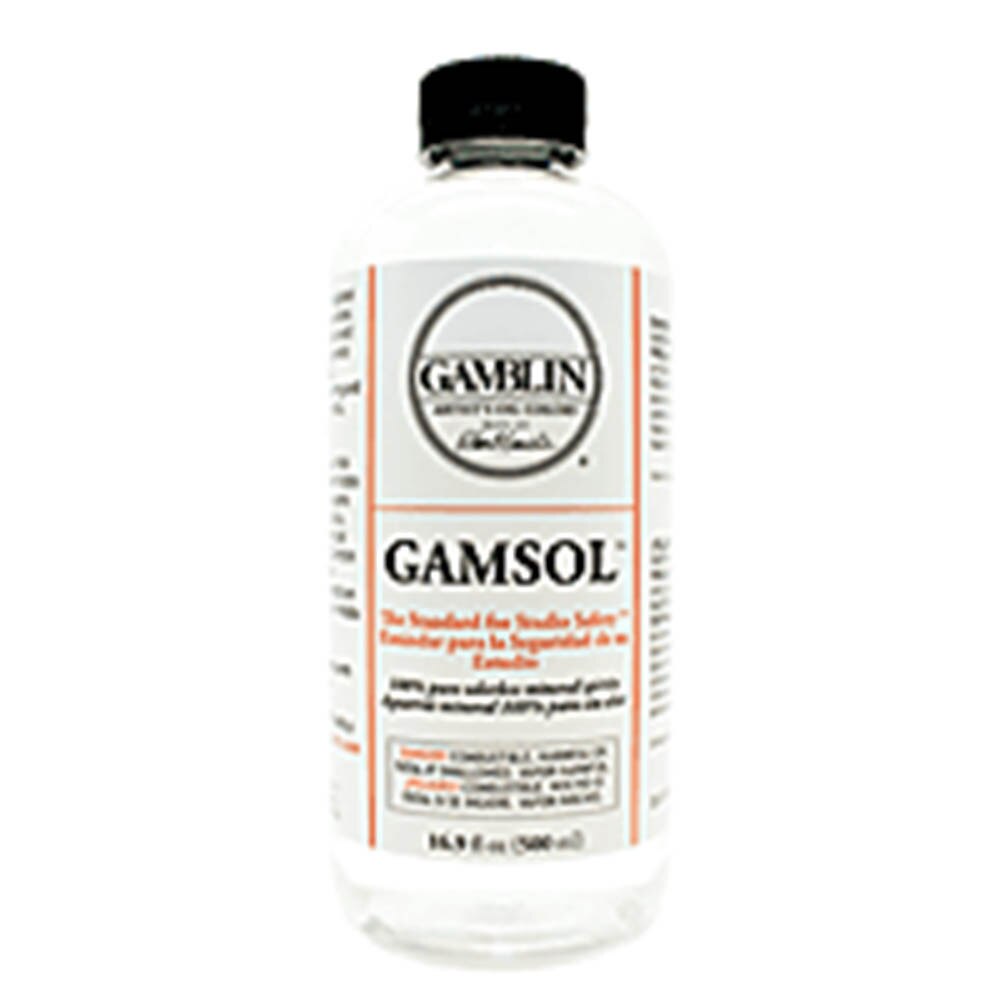Gamblin, Paint Medium, Art & School, Gamsol, Odorless, Mineral Spirits, 16 ounce, 122900